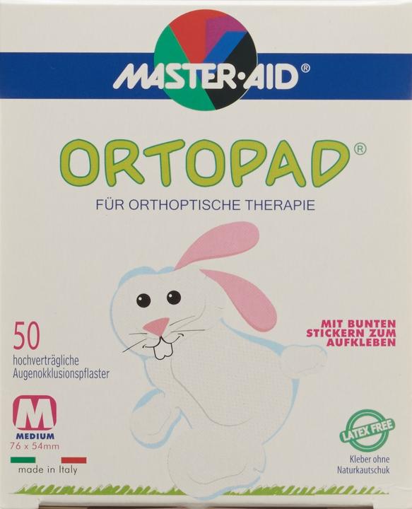 Produktbild Master Aid Occlusionspflaster Medium weiss 2-4 Jahre (50 x)