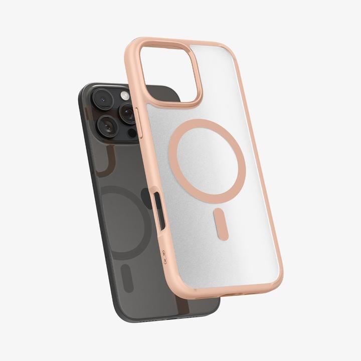 Immagine prodotto Spigen Cover posteriore ultra ibrida in TPU rosa/trasparente magnetica per Apple iPhone 16 Pro (Apple iPhone 16 Pro)