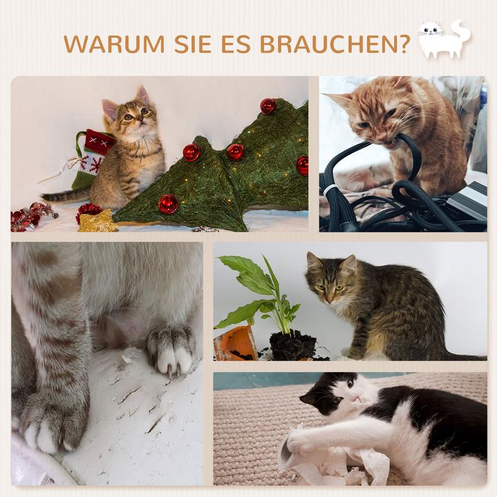Produktbild PawHut Kratzbaum für Wandmontage (50 cm, Braun)
