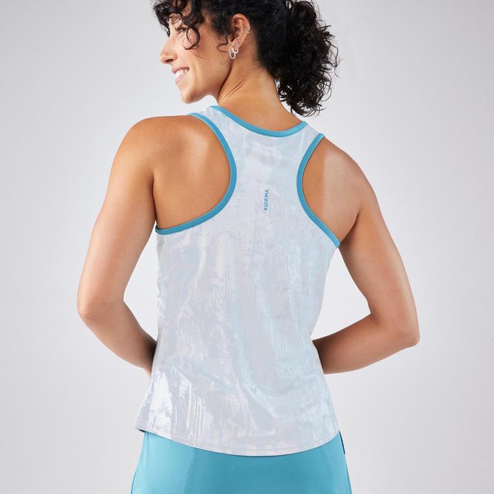 Actual product image Kuikma Damen Padeltop - Dry technisch und atmungsaktiv grau (XL)