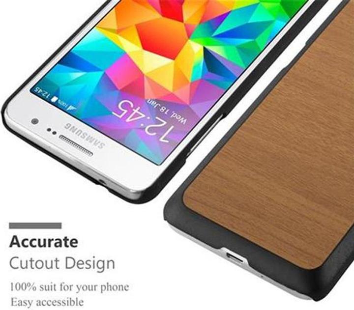 Image du produit Cadorabo Couverture en bois TPU (Samsung Galaxy Grand Prime)