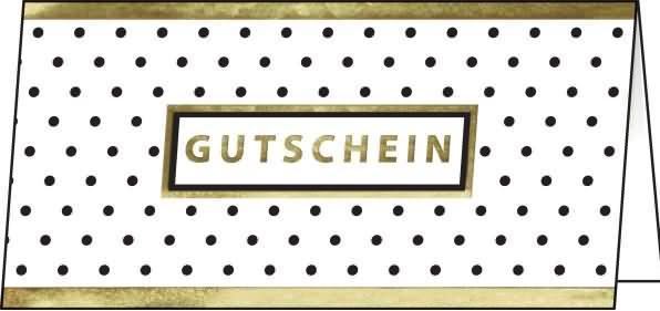 Sigel 10 Buoni acquisto Golden Glimmer DIN lungo (10 pz.)