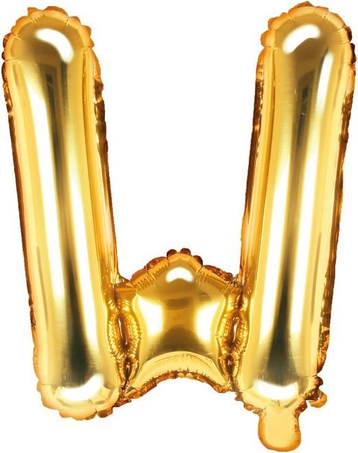 Image du produit Partydeco Lettre ballon "W" en or (1 x)
