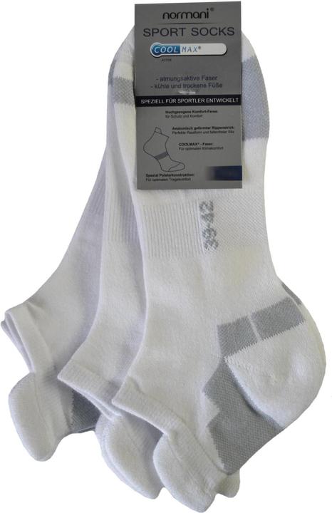Actual product image Normani 6 pairs of Coolmax sneaker socks with comfort heel (pack of 6, 35 - 38)