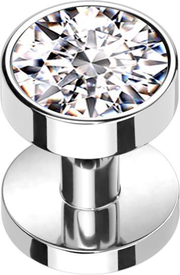 Star Piercing Ring rosegold hochglanzpoliert (Wolfram)