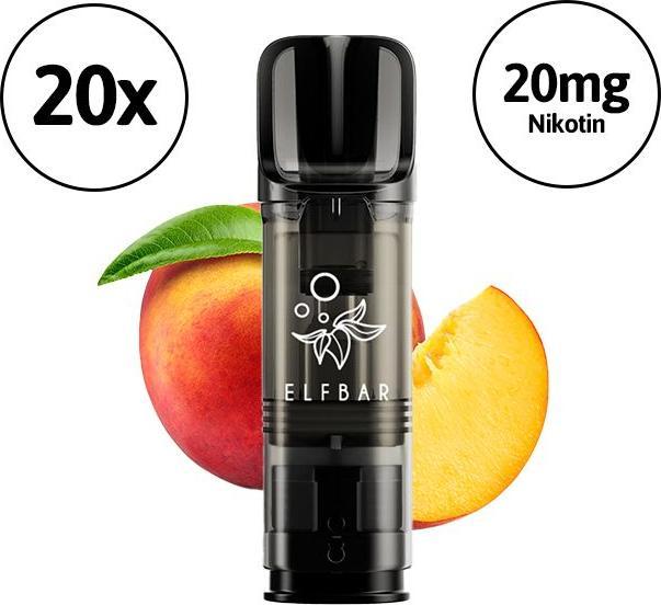 Elfbar ELFA Pro PODs (Peach Ice) - 20 PODs (Peach)