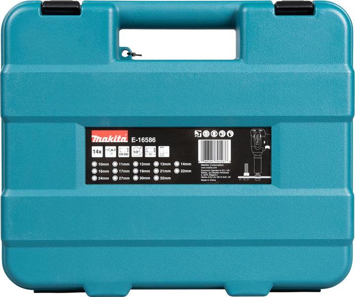 Produktbild Makita B-52308 (32 mm, 16 mm, 15 mm, 27 mm, 11 mm, 18 mm, 23 mm, 12 mm, 24 mm, 29 mm, 20 mm, 31 mm, 14 mm, 25 mm, 30 mm, 26 mm, 21 mm, 28 mm, 17 mm, 13 mm, 10  mm, 22 mm, 19 mm)