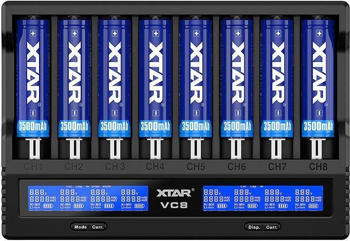 Actual product image Xtar VC8 Charger (1 pcs., Rechargeable battery)