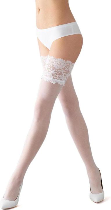 Actual product image Giulia Passion 20 hold-up stockings, colour white, size 36-40 (20 DEN, 36 - 40)
