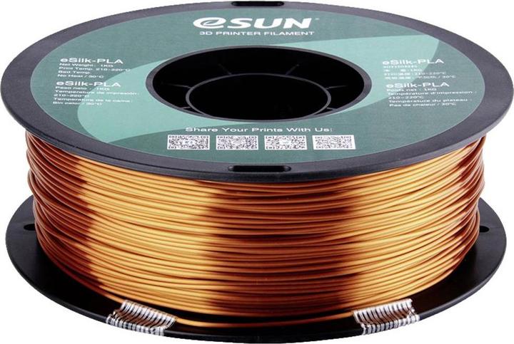 Actual product image eSUN eSilk-PLA Copper Filament PLA 1.75 mm 1 kg Copper (metallic) (PLA, 1.75 mm, 1000 g, Copper)