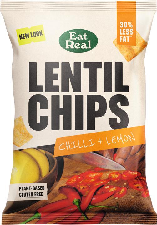 Actual product image Eat Real ER Lentil Chips Chilli Lemon 95g (95 g)