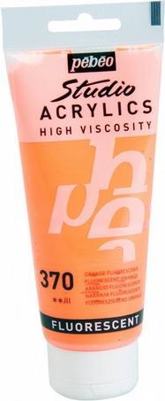Produktbild Pebeo Studio Acrylics Feine Acrylfarben (Fluoreszierend Orange, 100 ml)