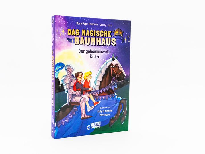 Produktbild Das magische Baumhaus (Comic-Buchreihe Band 2) - Der geheimnisvolle Ritter (Deutsch, Mary Pope Osborne, Loewe Graphix, Kelly Matthews, Jenny Laird, Nichole Matthews, 2022)