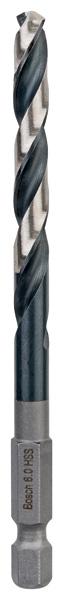 Produktbild Bosch Professional Zubehör HSS Spiralbohrer mit Sechskantschaft 6,0 mm (6.0 mm)