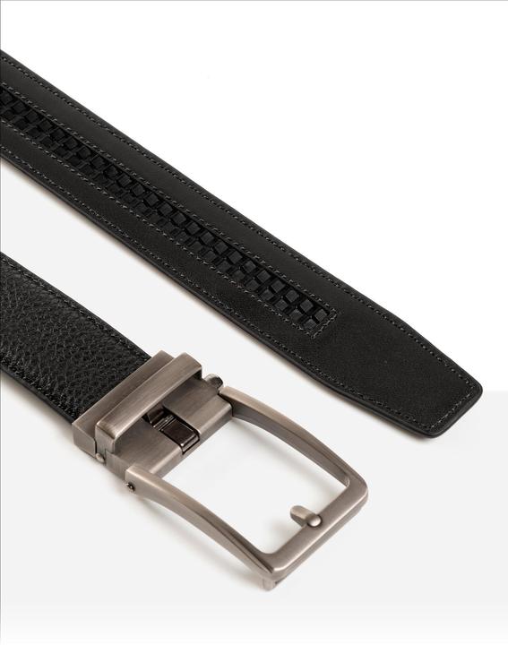 Immagine prodotto Monti Cintura in pelle YALE larga 3,5 cm, fibbia automatica, variabile in continuo (120)