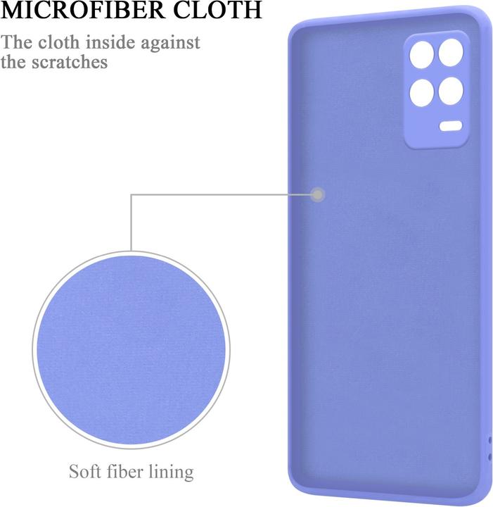 Produktbild Cadorabo TPU Liquid Ring Silicone Case Hülle für Realme 8 5G / V13 / Q3 / Q3i / Narzo 30 5G (Realme V13, Realme Narzo 30 5G, Realme Q3i 5G)