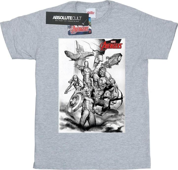 Avengers Assemble Team Sketch TShirt (M)