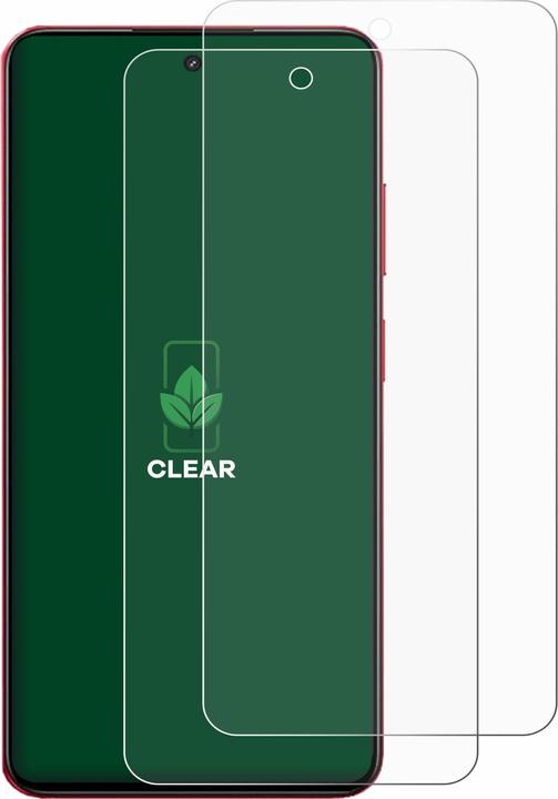 Actual product image ScreenLeaf Screen Protector sustainable Screen Protection, clear, anti-scratch (2 Piece, Realme 14x)