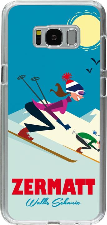 Produktbild PhoneLook Hülle transparent Zermatt Ski Downhill (Samsung Galaxy S8+)