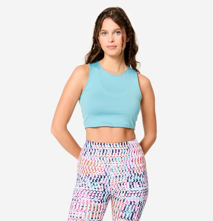 Actual product image Domyos Crop Top Damen - blau (L)