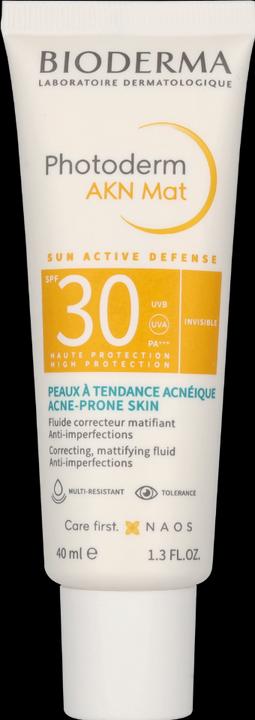 Image du produit Bioderma Photoderm Akn Mat SPF30 (Crème solaire visage, SPF 30, 40 ml, 150 g)