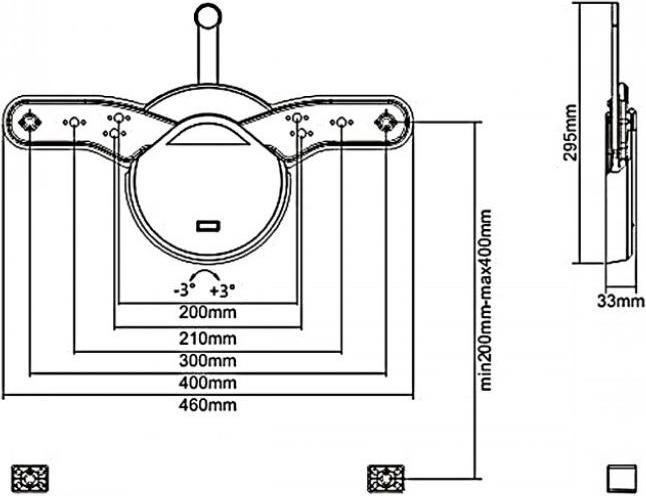Produktbild Maclean MC-877 - VESA Bildschirm-/TV-Halterung, super slim, 23-55 ", schwarz, 50 kg (Wand, 55", 40 kg)