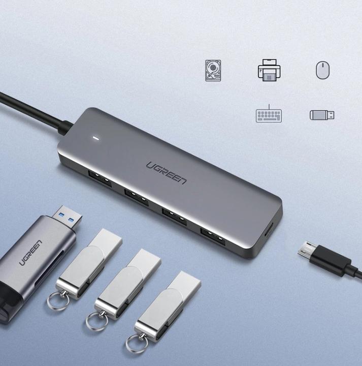 Image du produit Ugreen USB 3.0 Hub 4-Port 50985 (USB-A, 4 Ports)