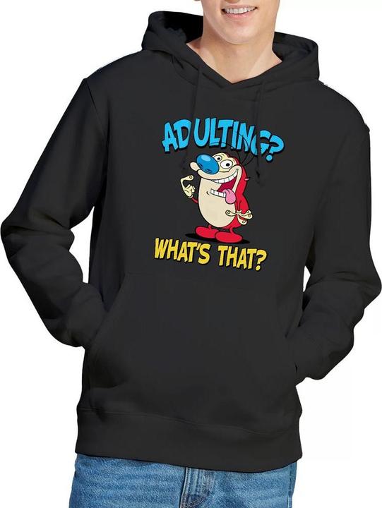 Immagine prodotto Ren & Stimpy Adulting 2 Felpa con Cappuccio Uomo (XXL)