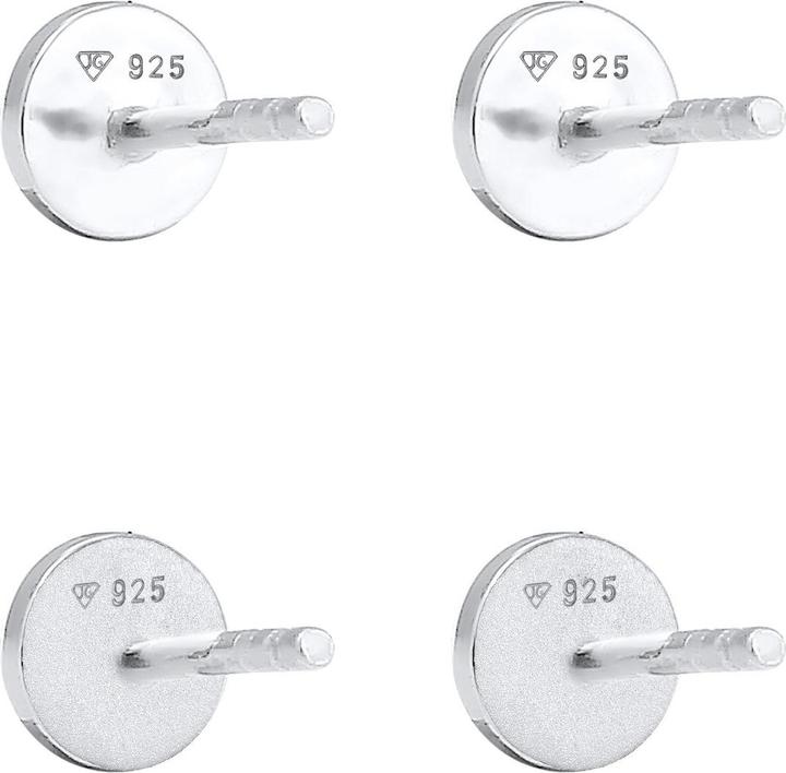 Image du produit Elli Boucles d'oreilles basiques, géo, cercle, organique (Argent sterling 925)