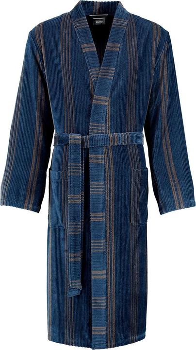 Produktbild Cawö Herren Bademantel Blau/Braun (52)
