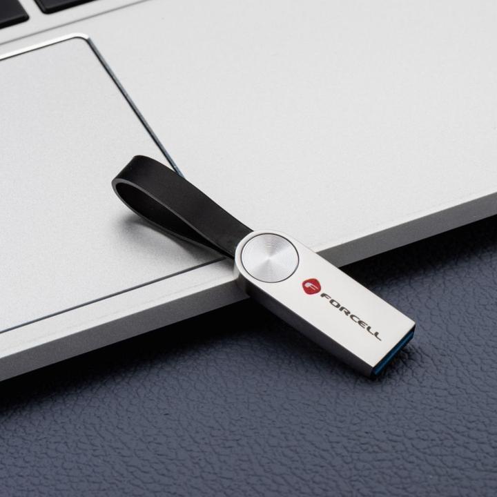 Produktbild Forcell Memory cards F-DATA pendrive Metal 64GB USB3.2 Gen 1 (USB A) silver (64 GB, USB-A)
