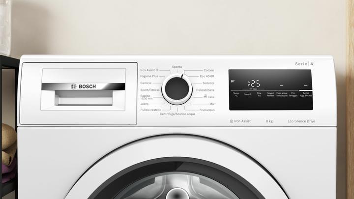 Actual product image Bosch Hausgeräte Bosch Series 4 WAN24208II front loading washing machine 8 kg 1200 rpm White (8 kg, Left)