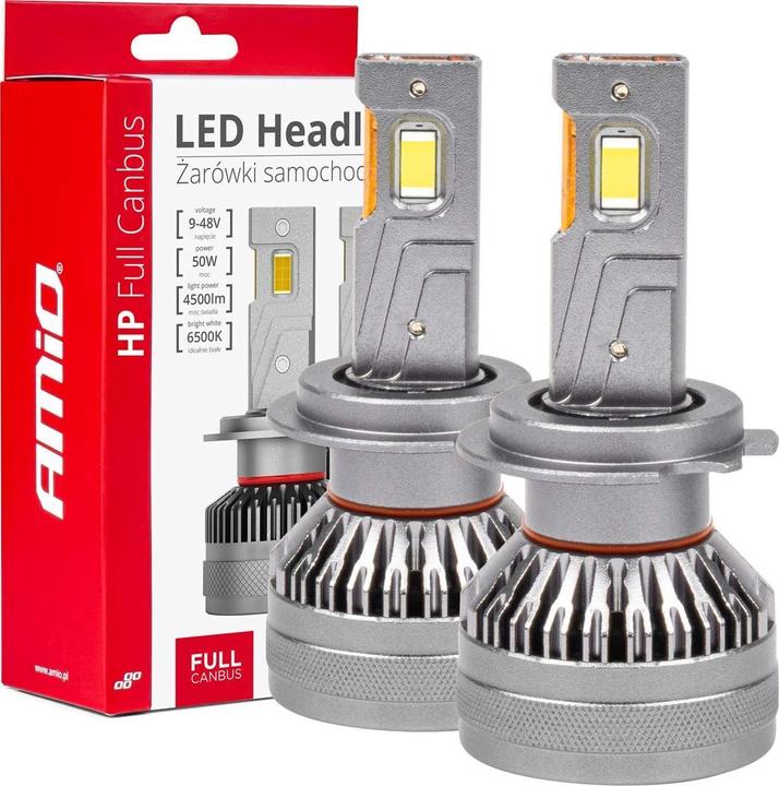 Image du produit Amio LED Koplampen HP-serie H7/H18 Canbus Dimlichten Wit