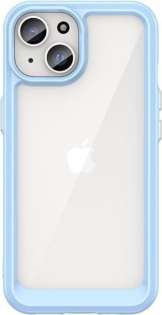 Produktbild Hurtel Outer Space reinforced case with flexible frame for iPhone 15 - blue (Apple iPhone 15)