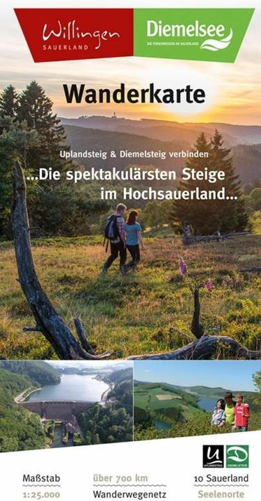 Produktbild Wanderkarte Uplandsteig & Diemelsteig verbinden