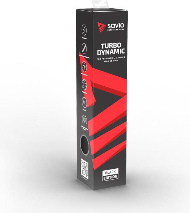 Image du produit Savio Black Edition Turbo Dynamic L 70x30 Tapis de souris de jeu Noir (L)