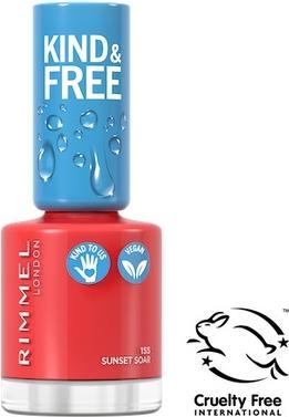 Immagine prodotto Rimmel London RIMMEL Kind & Free Clean Smalto per unghie lakier do paznokci 155 Sunset Soar 8ml (155 Sunset Soar, Smalto)