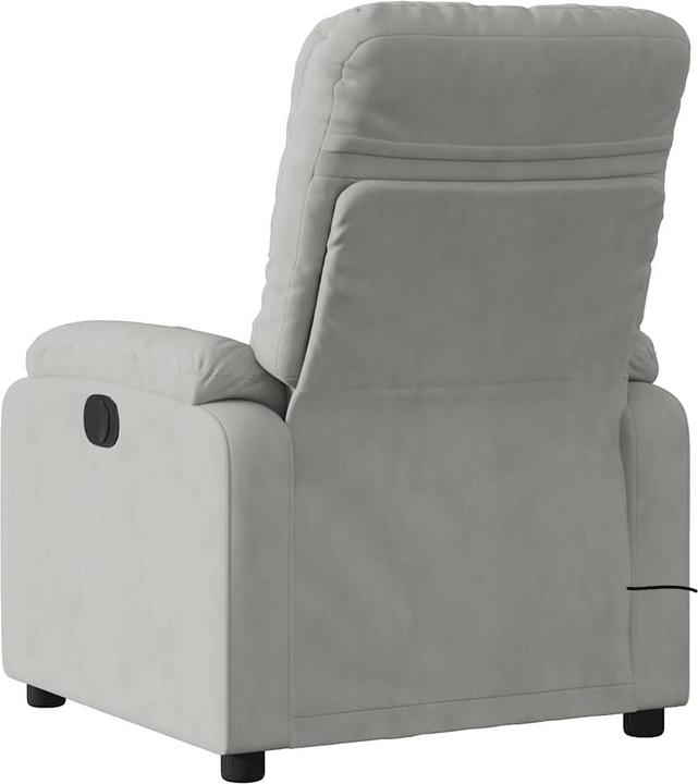 Produktbild VidaXL Massagesessel Hellgrau Mikrofasergewebe,Farbe