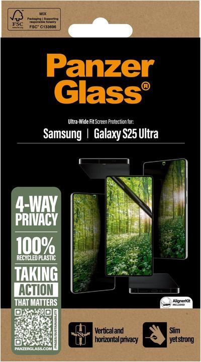 Productafbeelding PanzerGlass Eco Matrix 4-way Ultra-wide Fit (1 Stuk, Samsung Galaxy S25 Ultra)
