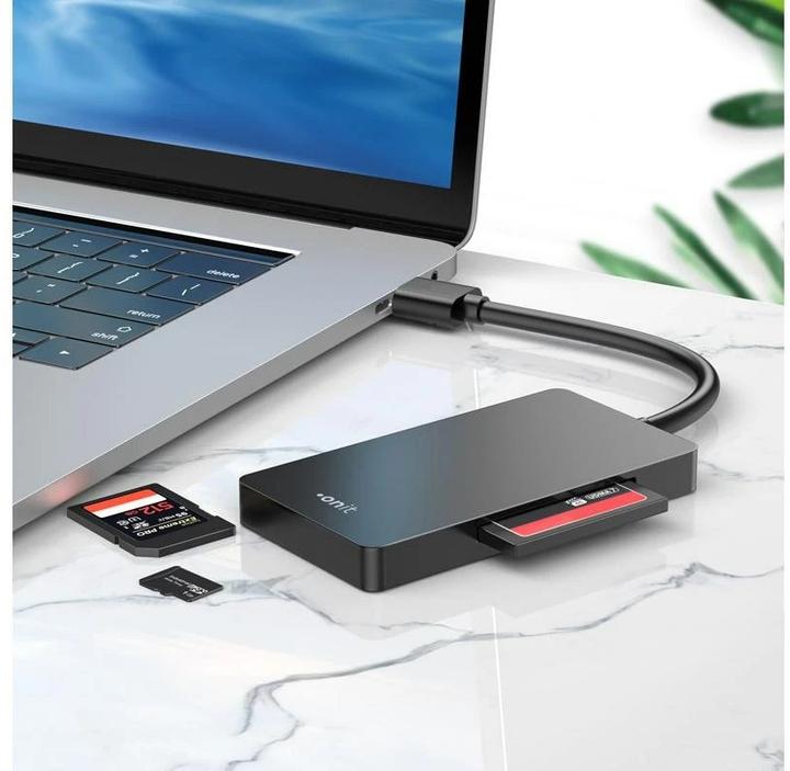 Image du produit Onit Lecteur de cartes externe USB-A 3-en-1 (USB 3.0)