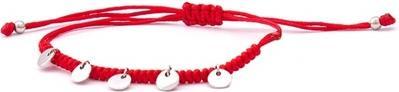 Beneto Cord red kabbalah bracelet with AGB556 pendants (L)