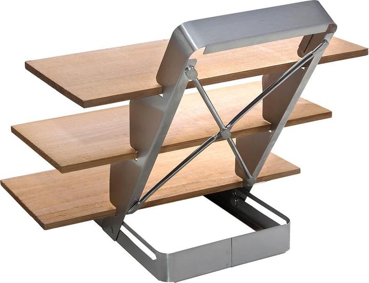 Actual product image All'Grill Smoking board stairs stainless steel, foldable incl. cedar planks