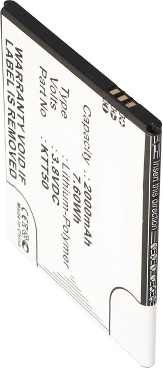 Actual product image CS Cameron Sino Akku KAZAM Tornado 2, Tornado 2 5.0 Akku KTT50, KTT50-GHABD002643