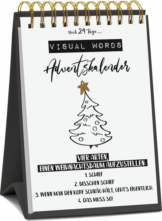 Tisch-Adventskalender »Visual Words«