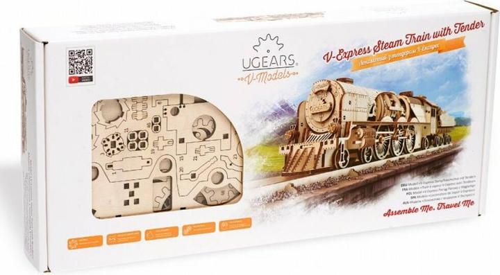 Produktbild Ugears Lokomotive V-Express mit Wagon