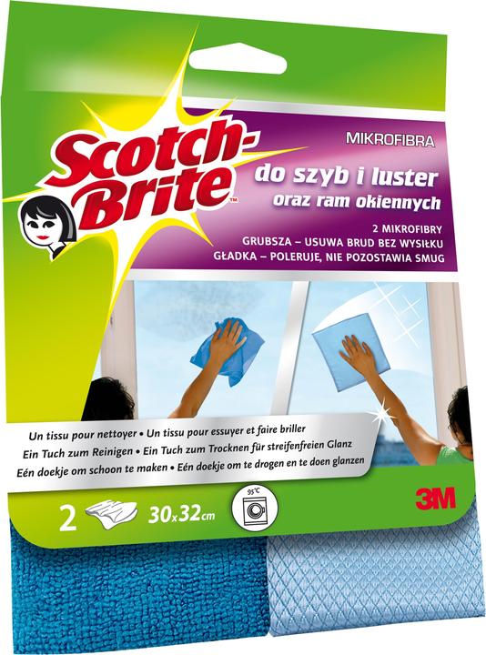 Scotch-Brite Mikrofaser Fenstertuch (2 Stk.)