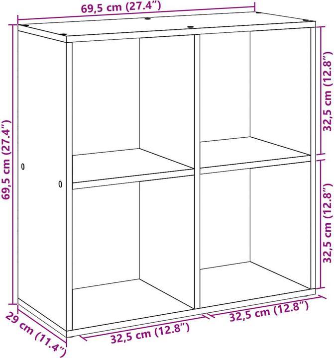 Actual product image VidaXL Room divider (69.5 x 29 x 69.5 cm)