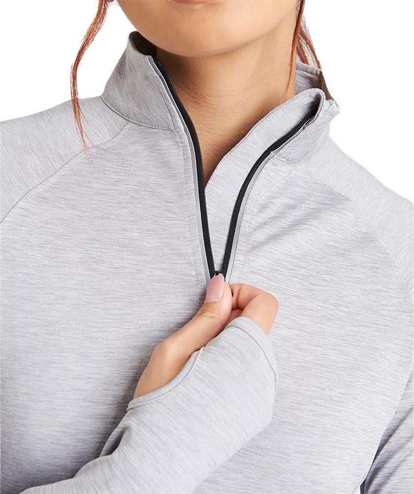 Actual product image Awdis Womens/Ladies Cool-Flex Half Zip Long-Sleeved Base Layer Top