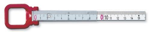 Actual product image BMI Frame tape measure ERGOLINE Length 30 m Band width 13 mm W mm/cm EG II Aluminium white Steel tape (cm, mm)