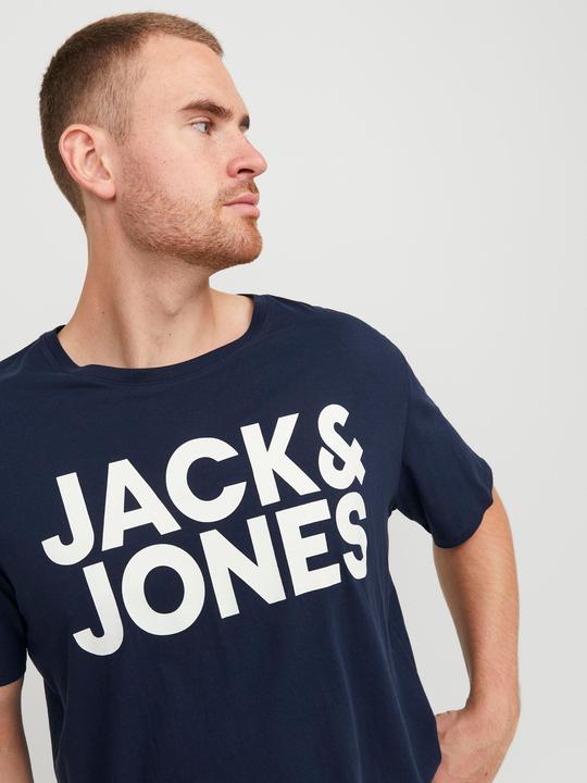 Actual product image Jack & Jones Logo print plus size T-shirt (4XL)